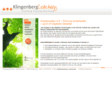 Tablet Screenshot of klingenberg-coaching.de